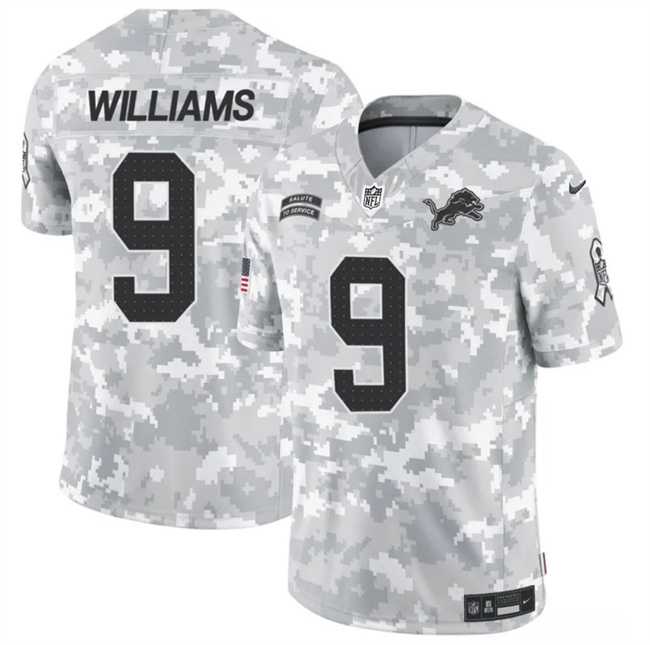 Men's Detroit Lions #9 Jameson Williams 2024 F.U.S.E Arctic Camo Salute To Service Limited Stitched Football Jersey Dzhi,We sell and wholesale Men's Detroit Lions #9 Jameson Williams 2024 F.U.S.E Arctic Camo Salute To Service Limited Stitched Football Jersey Dzhi on line form chian!